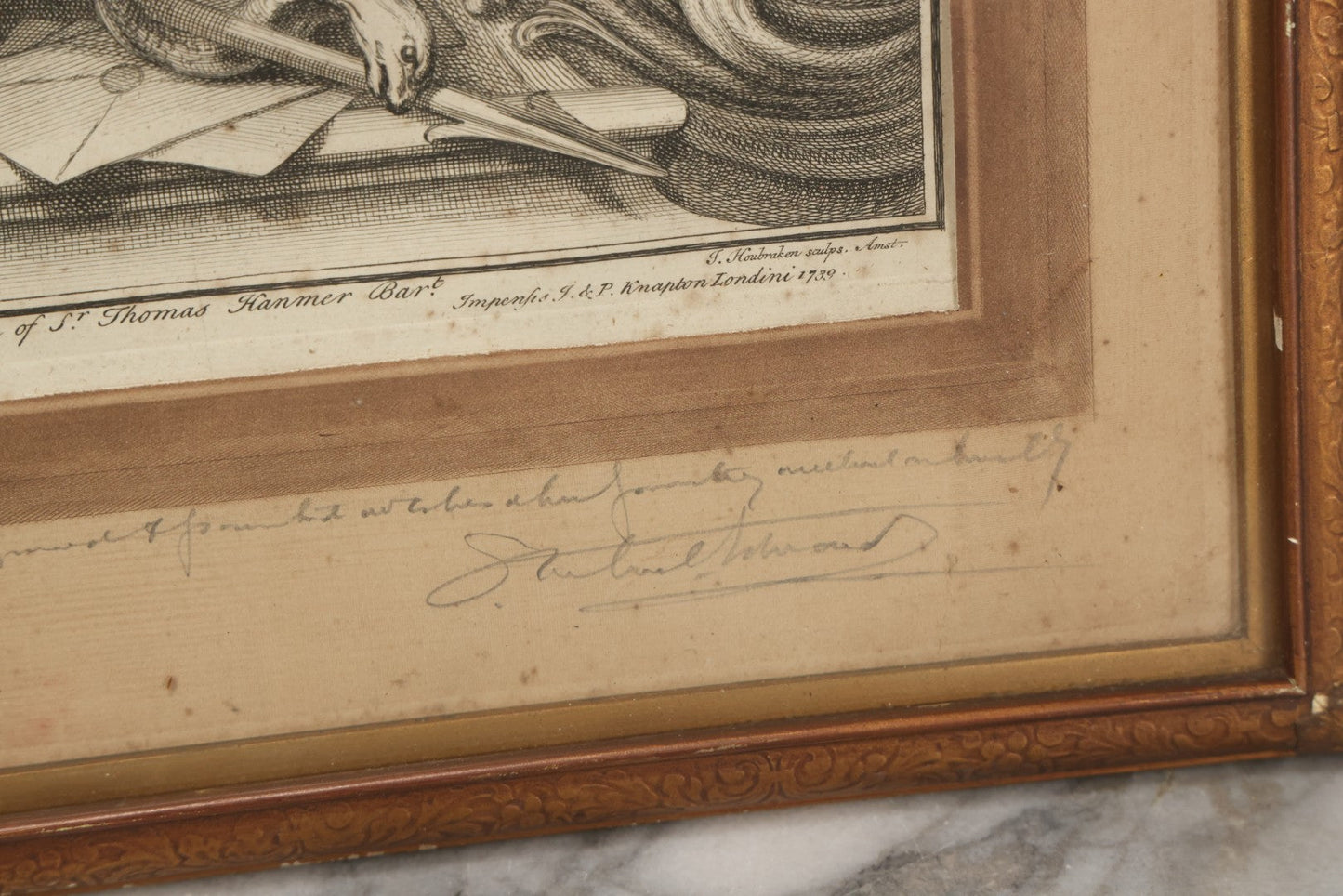 Lot 230 - Antique Engraving “Henry Bennet, Earl Of Arlington,” After Peter Lely, Engraved By Jacob Houbraken, Published By J. & P. Knapton, London, 1739, From The Collection Of Sir Thomas Hanmer, Baronet, 14-1/4" x 20-1/2"