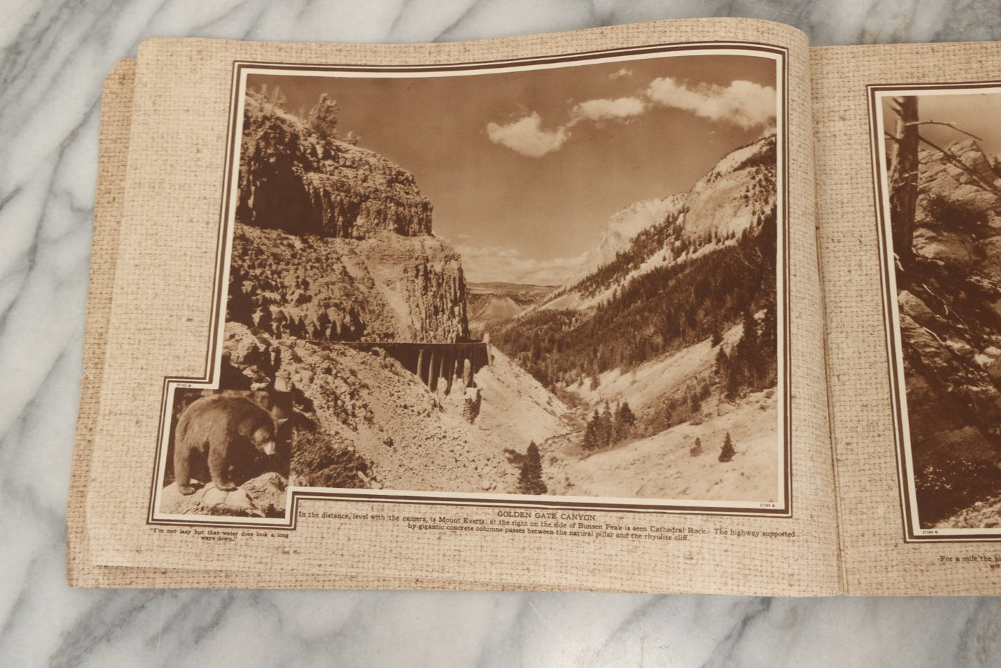 Lot 236 - "Yellowstone: The Wonderland Domain Of Bears" Vintage Nature Photo Booklet With Photographs By Frank Jay Haynes And Jack Ellis Haynes, Published 1929 By Haynes Picture Shops Inc., Yellowstone Park, Wyoming, And St. Paul, Minnesota