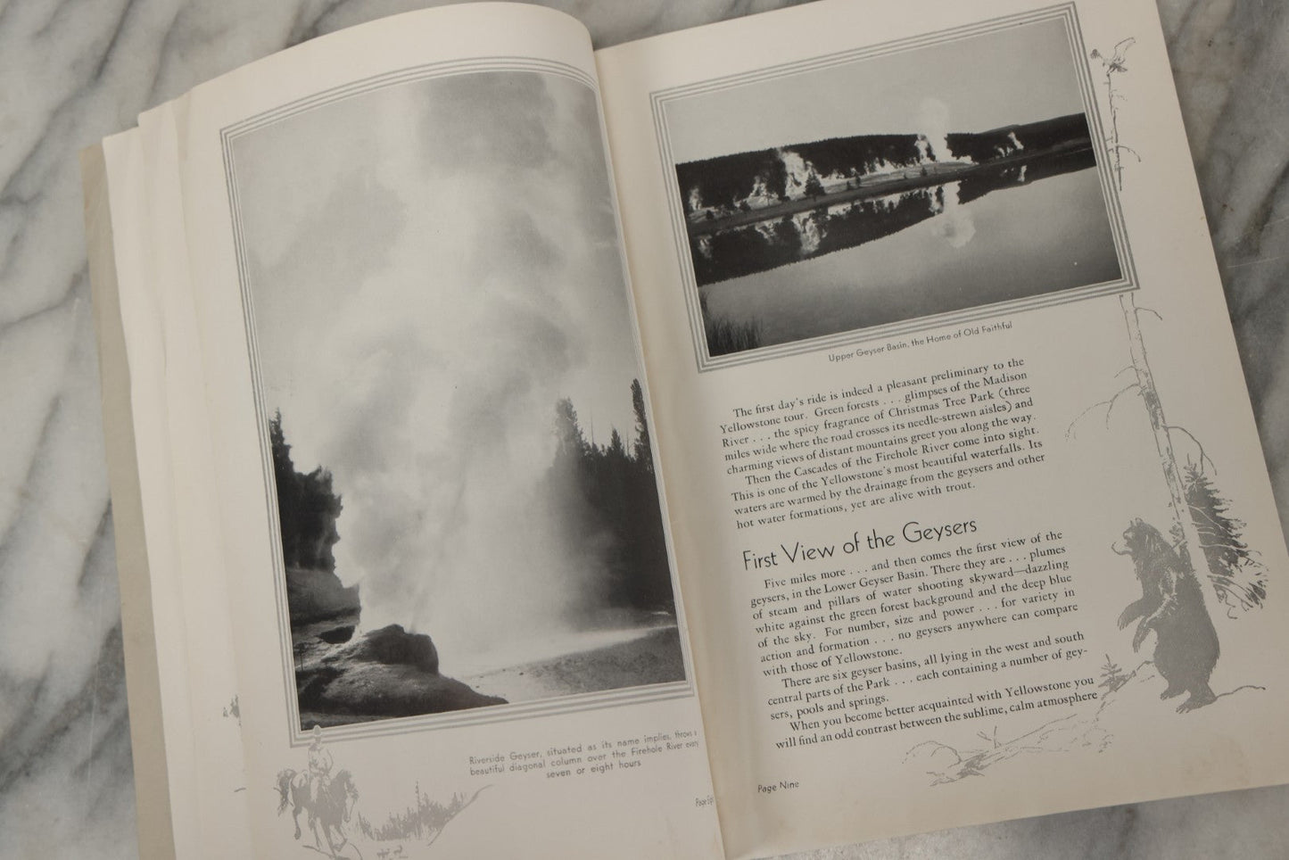Lot 237 - “Yellowstone And Grand Teton National Parks” Vintage Travel Booklet, Union Pacific System, Circa 1930s