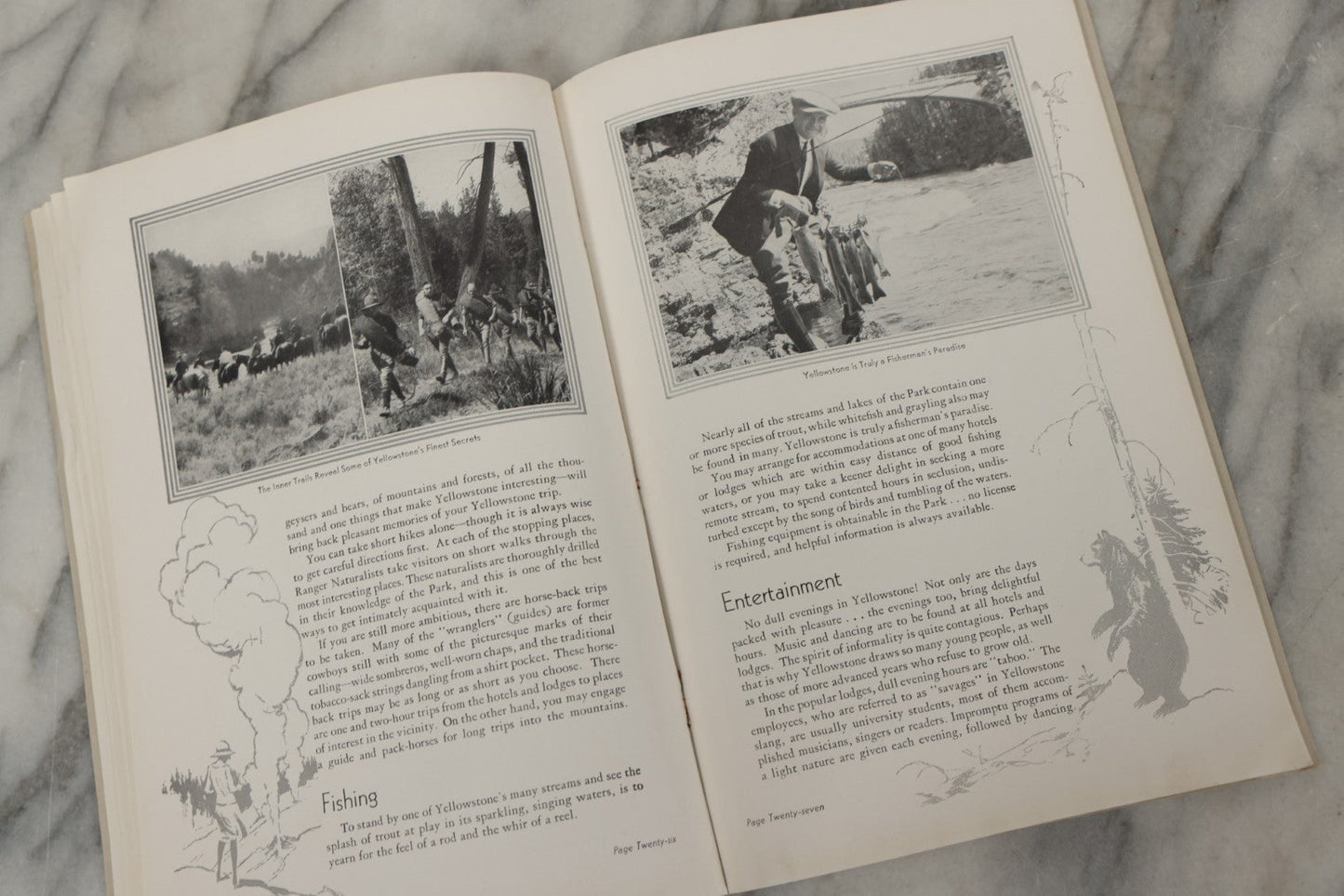 Lot 237 - “Yellowstone And Grand Teton National Parks” Vintage Travel Booklet, Union Pacific System, Circa 1930s