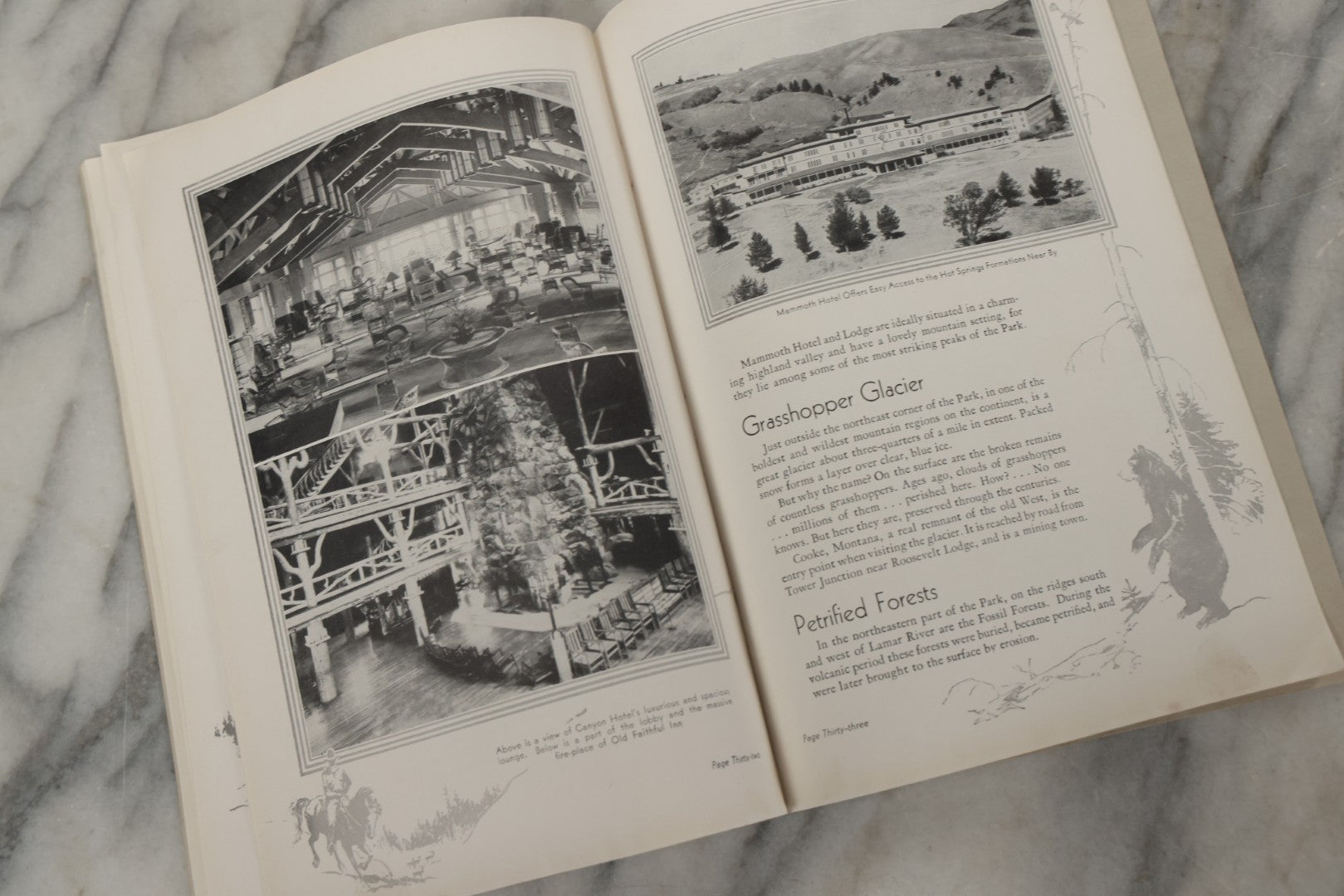 Lot 237 - “Yellowstone And Grand Teton National Parks” Vintage Travel Booklet, Union Pacific System, Circa 1930s