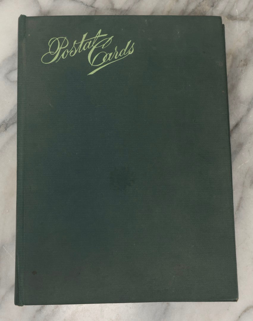 Lot 238 - Antique “Postal Cards” Scrapbook Album Containing Yellowstone Photographs, Postcards, And Ephemera Including Large-Format 1898–1902 Prints By Detroit Photographic Co., Ward's Postal Card Album, Boston, Massachusetts