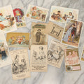 Lot 241 - Grouping Of 15 Antique Victorian Lithographed Trade Card Advertisements Including J. & P. Coates Thread, Milkmaid Brand Condensed Milk, Henkel's Baking Powder, Boston Brass Andirons, Fairbanks Soap, And Singer Manufacturing Co. Sewing Machines
