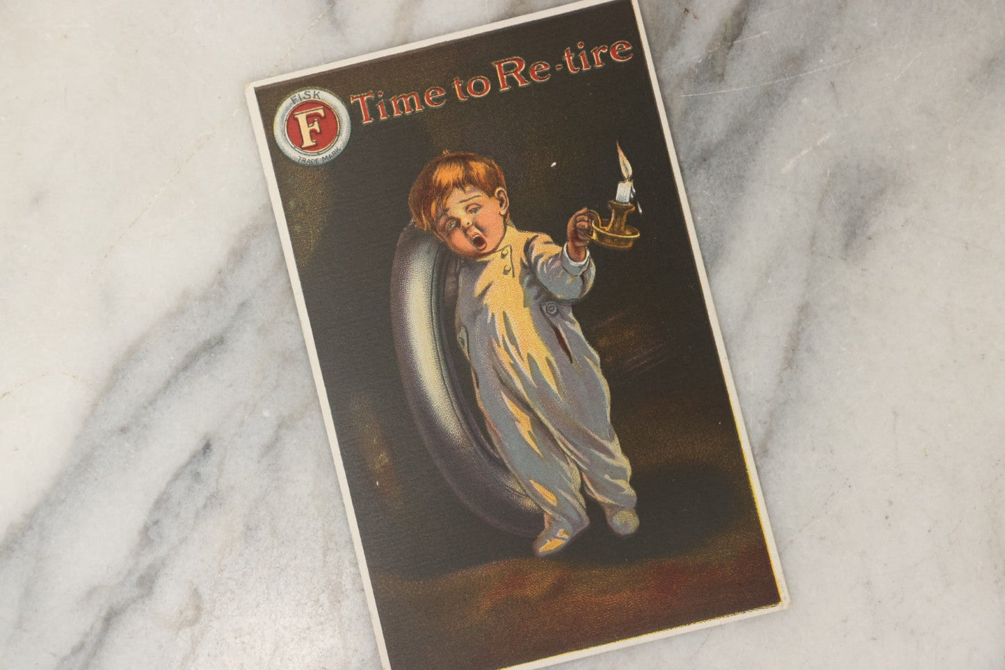 Lot 243 - Grouping Of 15 Antique And Vintage Postcards Including Fisk Tires And Shasta Water Advertising, Douglas Fairbanks Movie Promotion, Early Reno Undivided Back, Mythological Subjects, And Wwii Comic Cards