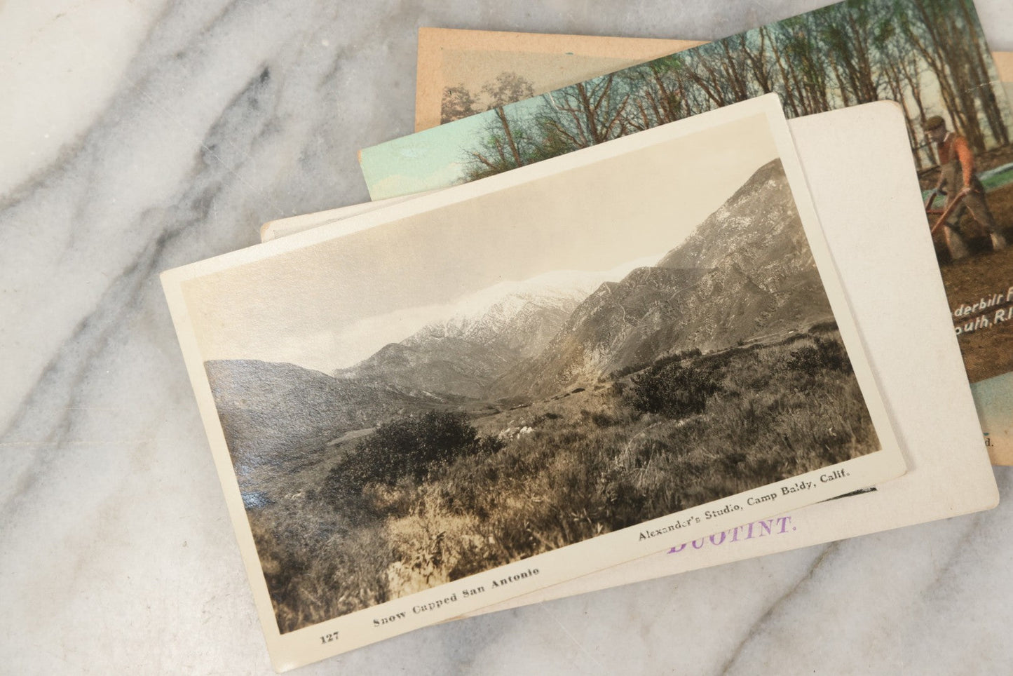 Lot 245 - Grouping Of 18 Antique And Vintage Travel Postcards, Three Featuring Camp Baldy, California, Rhode Island, Italy, Gibraltar, And More