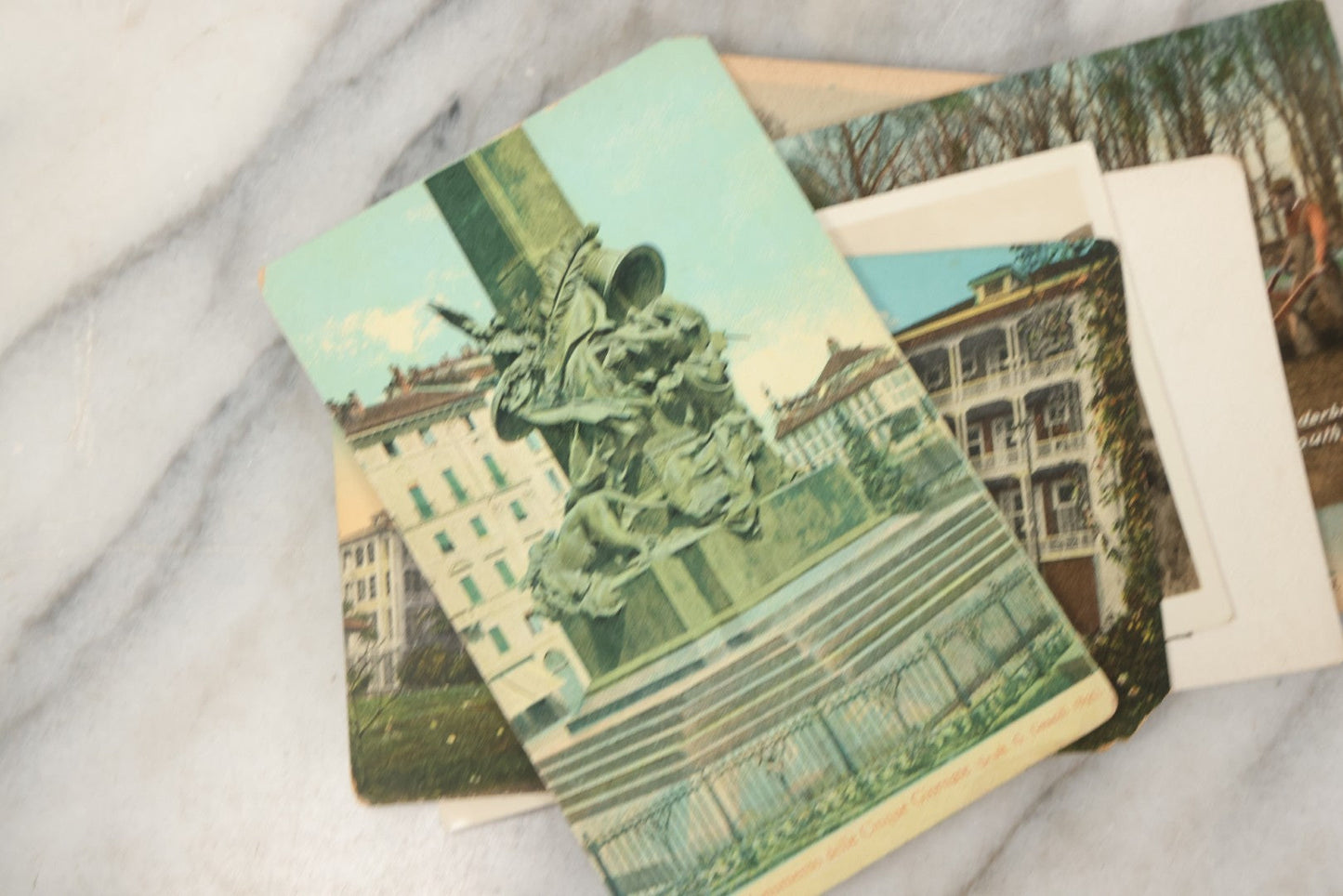 Lot 245 - Grouping Of 18 Antique And Vintage Travel Postcards, Three Featuring Camp Baldy, California, Rhode Island, Italy, Gibraltar, And More
