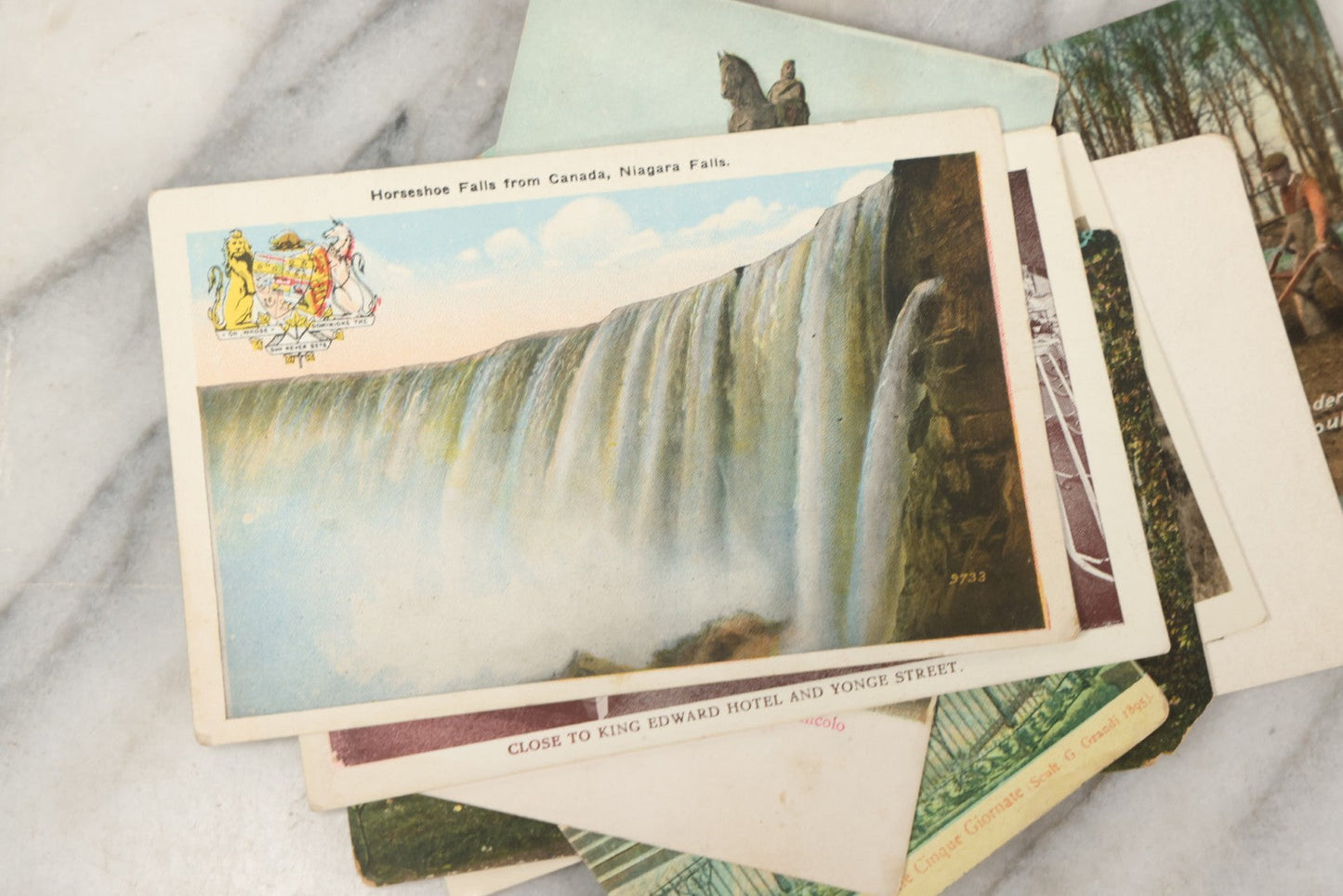 Lot 245 - Grouping Of 18 Antique And Vintage Travel Postcards, Three Featuring Camp Baldy, California, Rhode Island, Italy, Gibraltar, And More