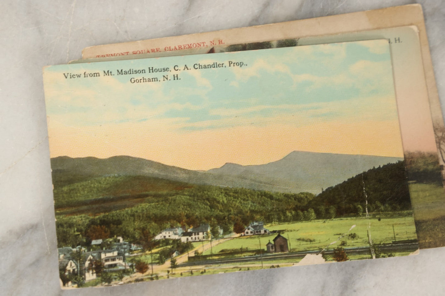 Lot 247 - Grouping Of Five Antique New Hampshire Postcards, Four Addressed To Members Of The Bridgman Family In Biddeford, Maine