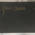 Lot 253 - Antique "Post Cards" Black Postcard Album With Gilt Title On Cover, Containing 27 Vintage Souvenir Postcards Of America