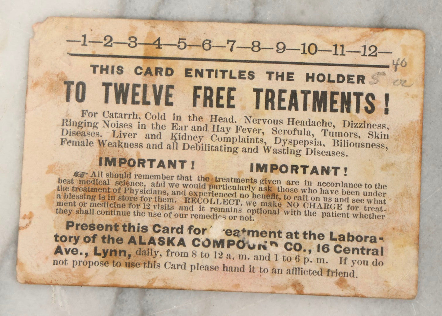 Lot 254 - Antique Victorian Lithographed Trade Card Advertisement For Alaska Compound Co., Lynn, Massachusetts, Depicting Polar Bear Attacking Seal