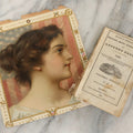 Lot 258 - Pair Of Antique Ephemera Pieces Including Hood's Sarsaparilla 1899 “The American Girl” Advertising Calendar And Partial 1839 “Brown's Improved Almanack, Pocket Memorandum, And Account Book,” Boston