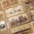 Lot 261 - Grouping Of 14 Antique Stereocards, Including "But Papa Came Home Unexpectedly" And "Took A Friend Home To Dine," World Architecture, And More