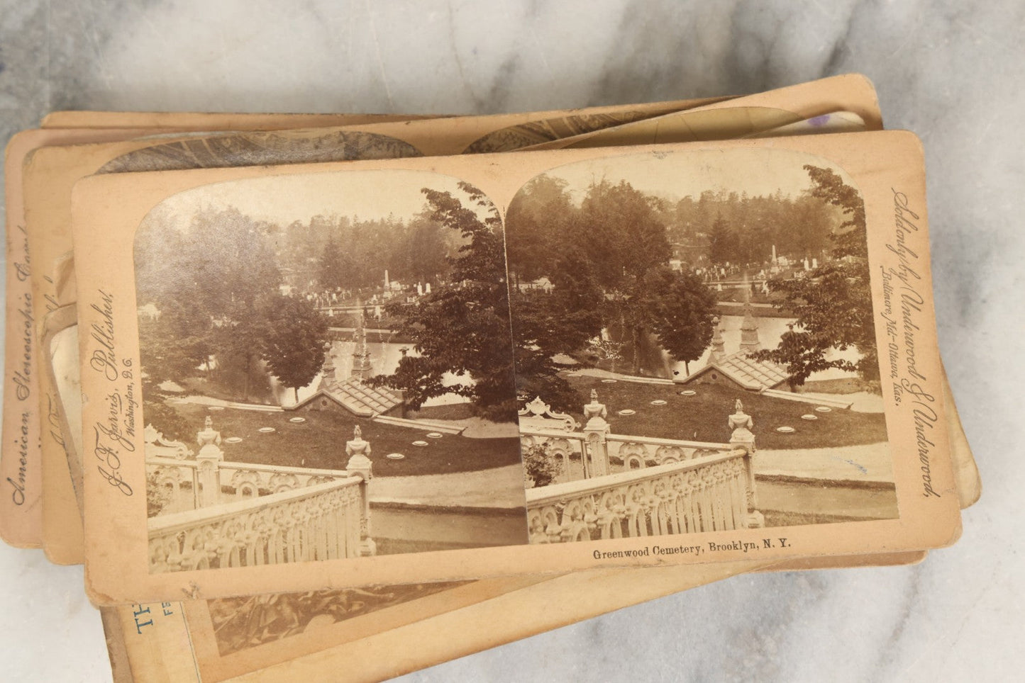 Lot 261 - Grouping Of 14 Antique Stereocards, Including "But Papa Came Home Unexpectedly" And "Took A Friend Home To Dine," World Architecture, And More