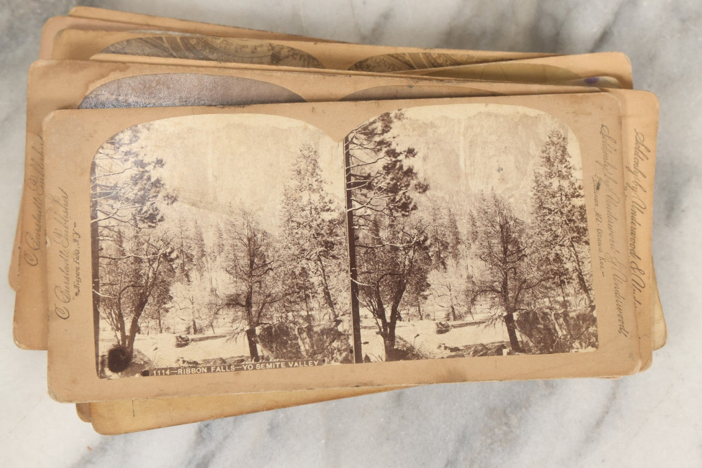 Lot 261 - Grouping Of 14 Antique Stereocards, Including "But Papa Came Home Unexpectedly" And "Took A Friend Home To Dine," World Architecture, And More