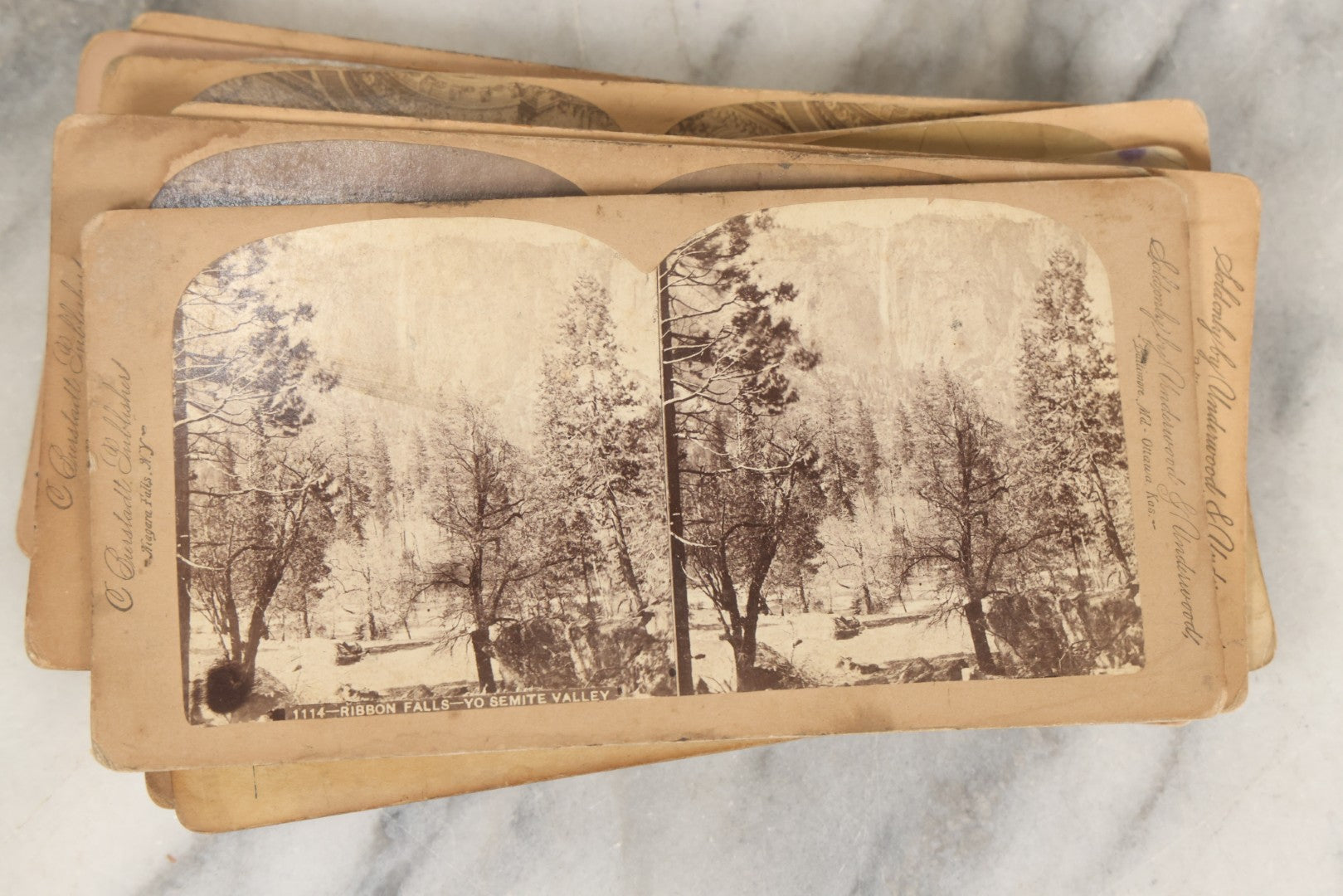 Lot 261 - Grouping Of 14 Antique Stereocards, Including "But Papa Came Home Unexpectedly" And "Took A Friend Home To Dine," World Architecture, And More