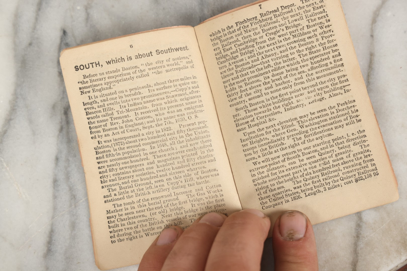 Lot 273 - "Guide To Views From The Top Of Bunker Hill Monument 1884–5" Antique Miniature Pamphlet Printed For J. B. Goodnow, Charlestown, Massachusetts