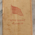 Lot 274 - "Active Service Testament" Antique Miniature New Testament Book With American Flag Cover, Published By The Scripture Gift Mission And Naval And Military Bible Society, London, Circa 1917