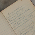 Lot 275 - Vintage Handwritten And Compiled Recipe Book With Red Plastic Binding And Hand-Cut Tabbed Pages, Containing 30+ Recipes