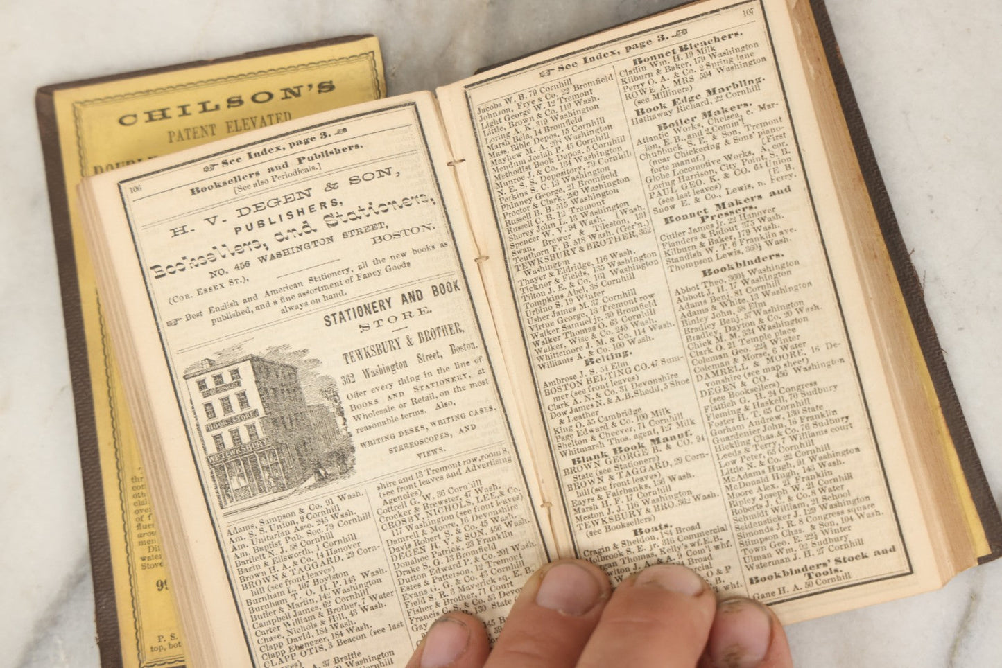 Lot 276 - "Boston Almanac 1861" Antique Illustrated Almanac Published In Boston, 1861, With Gilt Cover Design And Handwritten Monthly Memoranda, Note Poor Condition, Detached Covers