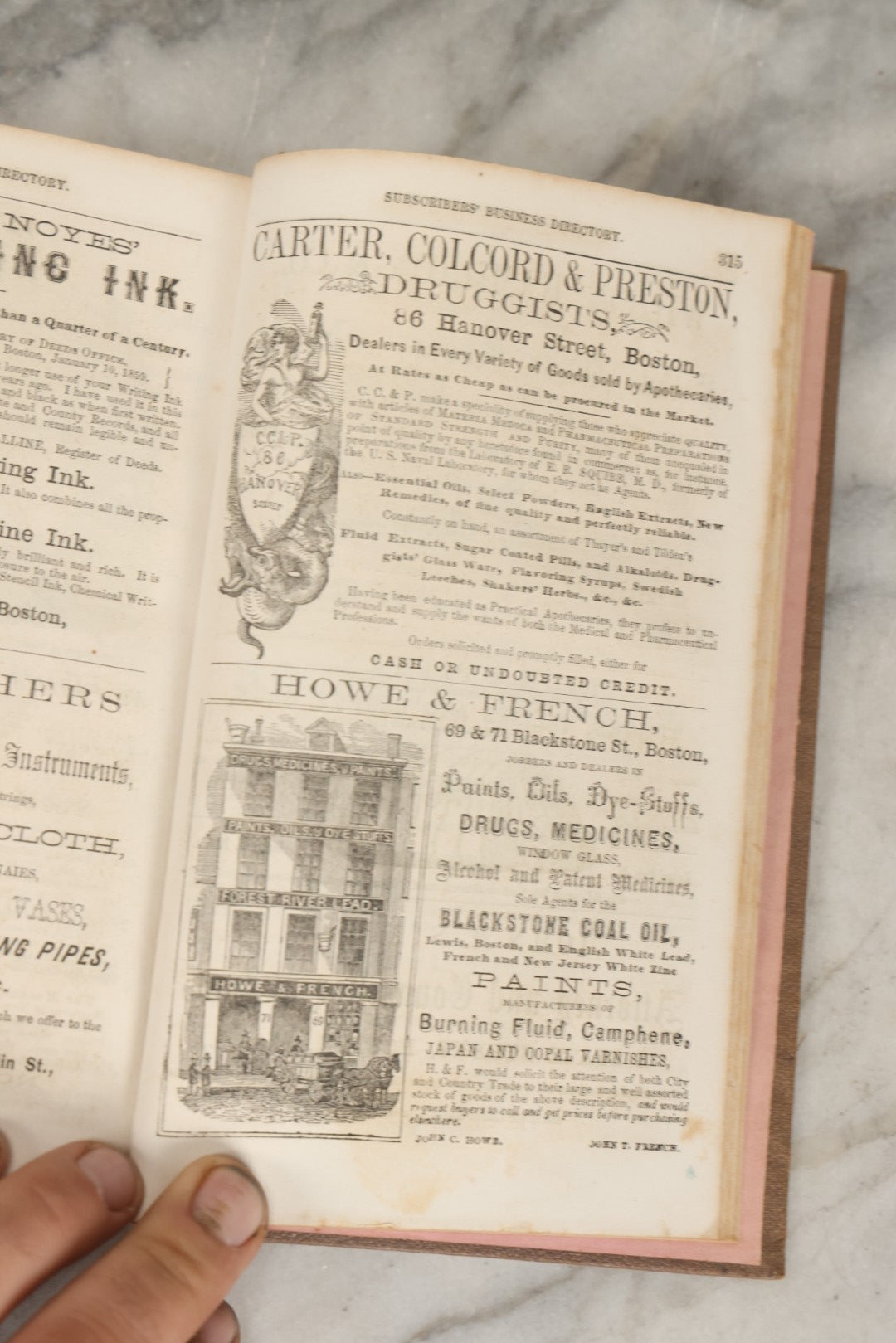 Lot 278 - "A Business Directory Of The Subscribers To The New Map Of Maine" Antique Reference Book Published By J. Chace Jr. & Co., Portland, Circa Mid To Late 19th Century