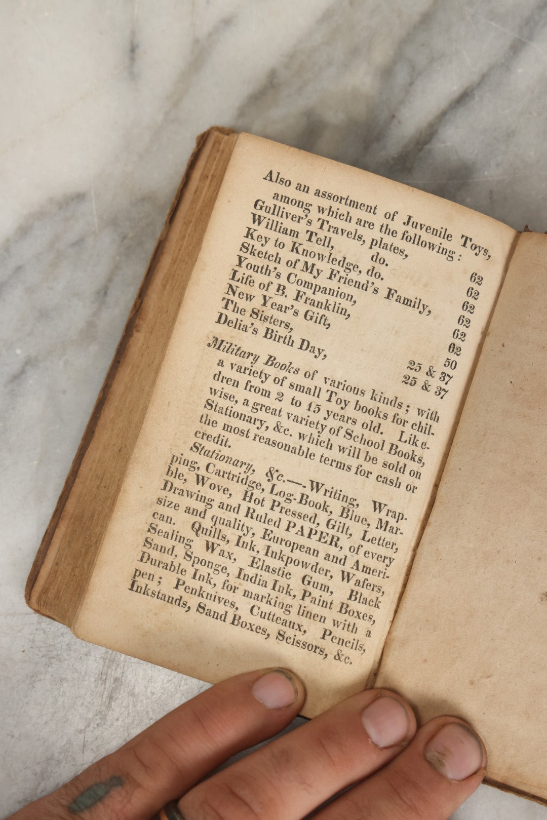 Lot 281 - "History Of Constantius And Pulchera; Or, Virtue Rewarded" Antique Moral Romance Book, Published By Amos B. Parker, Boston, 1821