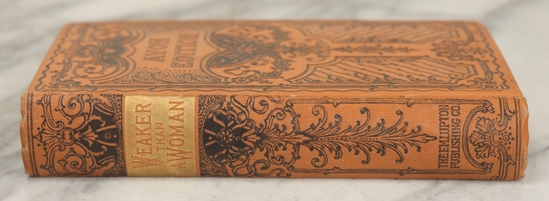 Lot 282 - "Weaker Than A Woman" Antique Romance Book By Charlotte M. Braeme, Published By The R. M. Lupton Publishing Company, New York, Avon Edition, Circa Late 19th Century