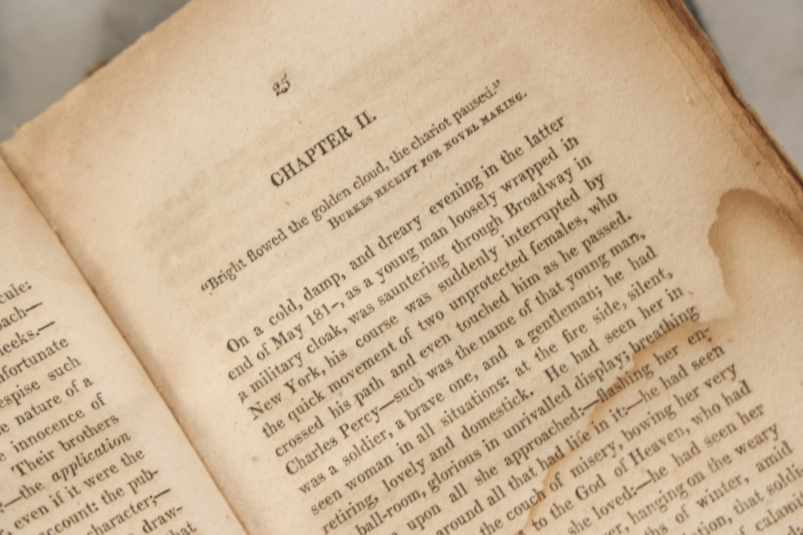 Lot 283 - "Keep Cool: A Novel Written In Hot Weather" Antique Satirical Novel By Tobias Watkins (Published Under The Pseudonym Somebody, M.D.C.), Volume I Only, Published By Joseph Cushing, Baltimore, 1817, Note Poor Condition, Missing Covers