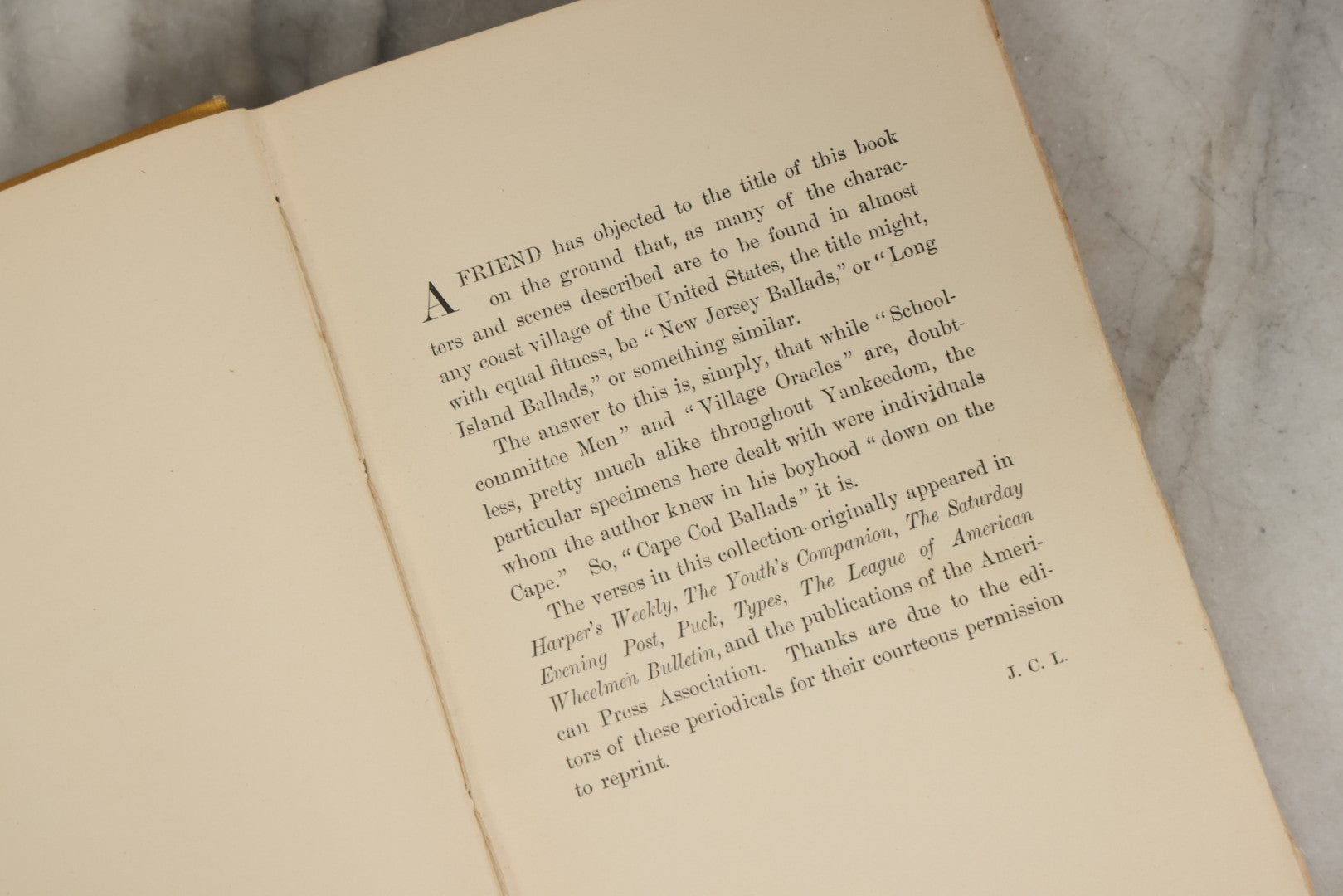 Lot 286 - "Cape Cod Ballads And Other Verse" Antique Collected Poetry Book By Joe Lincoln, Illustrated By Edward W. Kemble, Published By Albert Brandt, Trenton, New Jersey, 1902