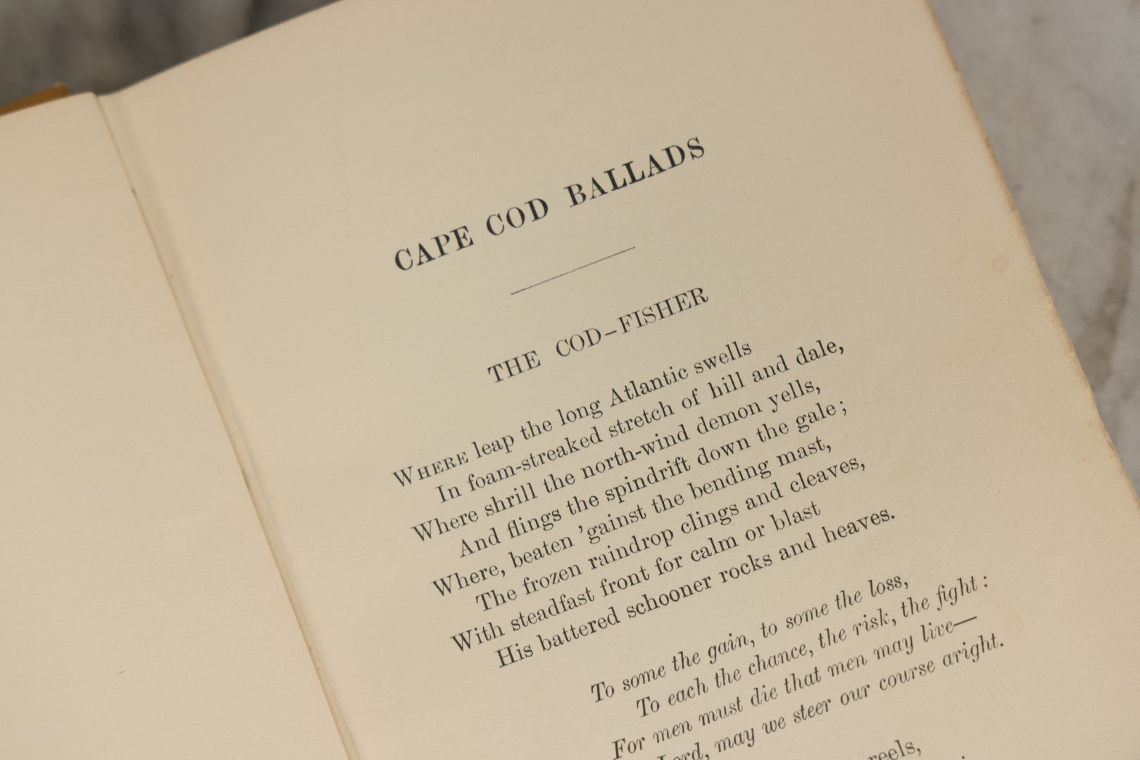 Lot 286 - "Cape Cod Ballads And Other Verse" Antique Collected Poetry Book By Joe Lincoln, Illustrated By Edward W. Kemble, Published By Albert Brandt, Trenton, New Jersey, 1902