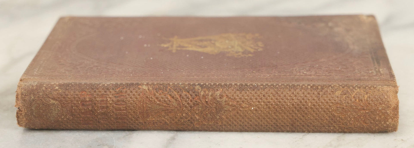 Lot 289 - "Harp Of The Willows" Antique Collected Poetry Book By Elvira, Published By Geo. C. Rand & Avery, Boston, 1861, With Gilt And Debossed Harp Design On Front Cover