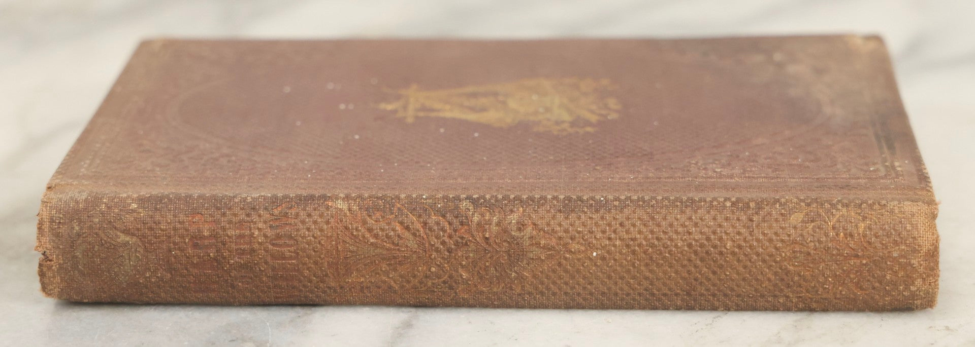 Lot 289 - "Harp Of The Willows" Antique Collected Poetry Book By Elvira, Published By Geo. C. Rand & Avery, Boston, 1861, With Gilt And Debossed Harp Design On Front Cover
