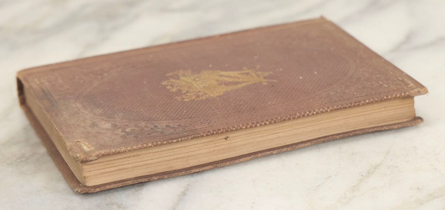 Lot 289 - "Harp Of The Willows" Antique Collected Poetry Book By Elvira, Published By Geo. C. Rand & Avery, Boston, 1861, With Gilt And Debossed Harp Design On Front Cover