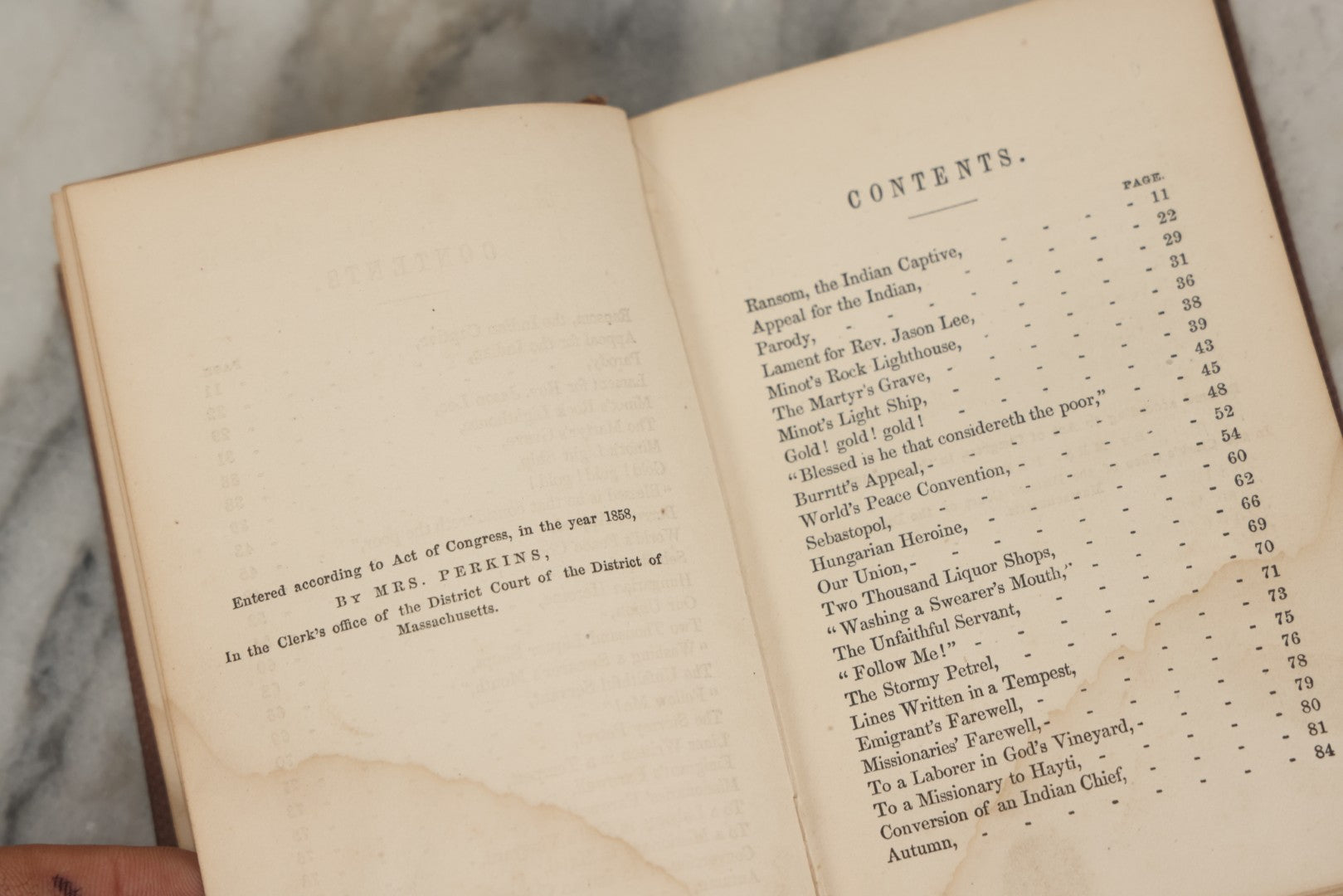 Lot 289 - "Harp Of The Willows" Antique Collected Poetry Book By Elvira, Published By Geo. C. Rand & Avery, Boston, 1861, With Gilt And Debossed Harp Design On Front Cover