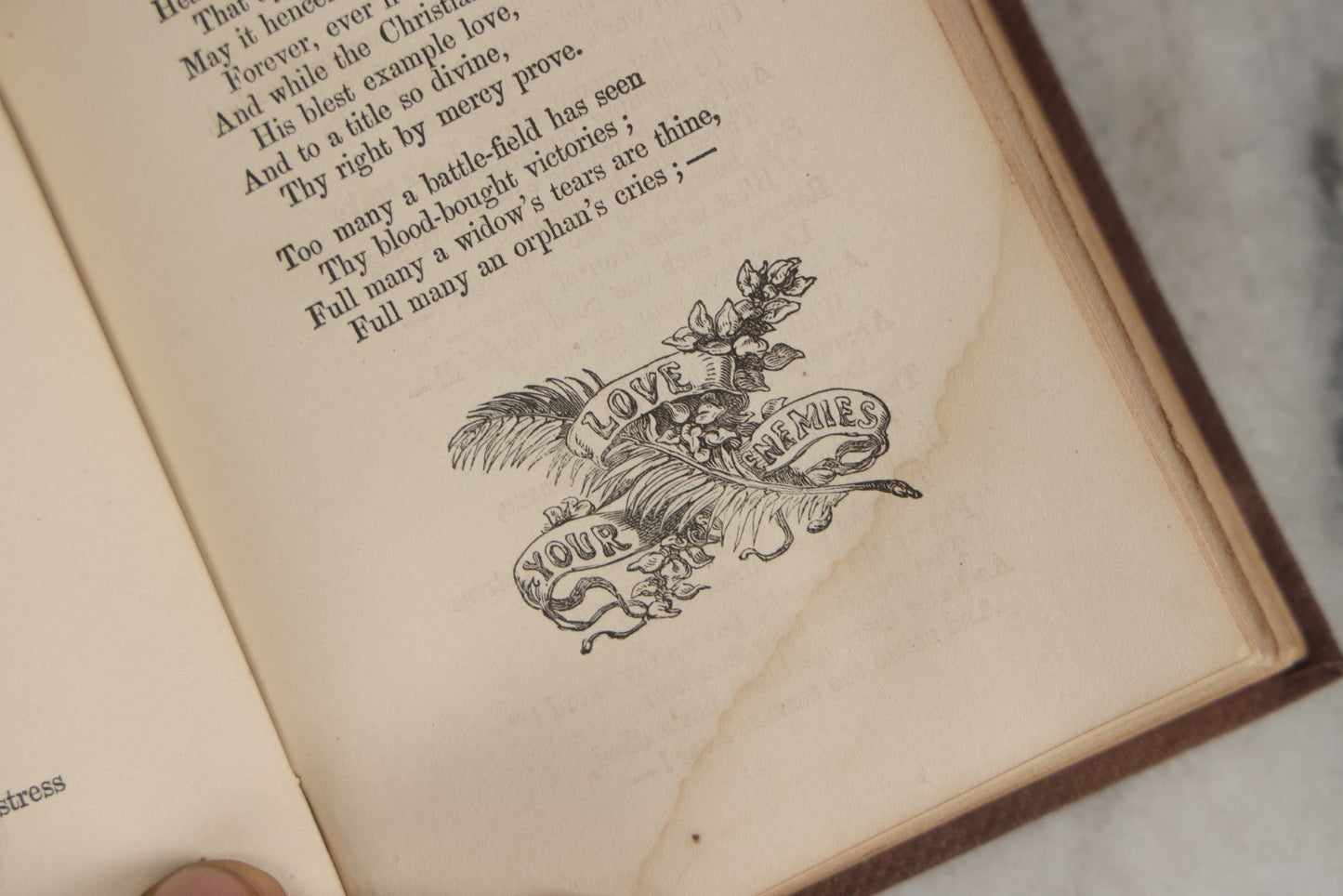 Lot 289 - "Harp Of The Willows" Antique Collected Poetry Book By Elvira, Published By Geo. C. Rand & Avery, Boston, 1861, With Gilt And Debossed Harp Design On Front Cover