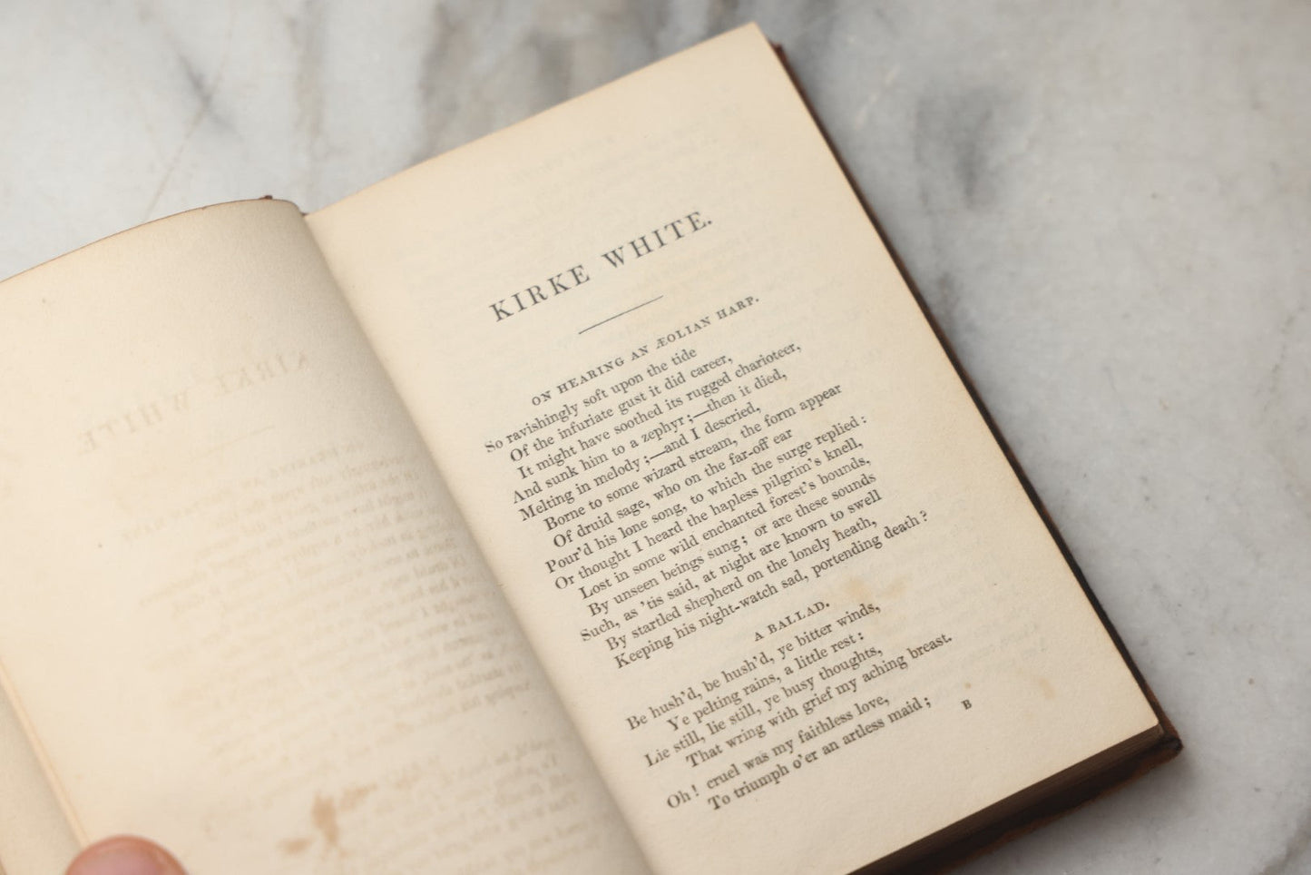 Lot 292 - "The Beauties Of Kirke White, Consisting Of Selections From His Poetry And Prose" Antique Poetry Book By Alfred Howard, Esq., Published By R. Griffin And Co., Glasgow And London, Undated