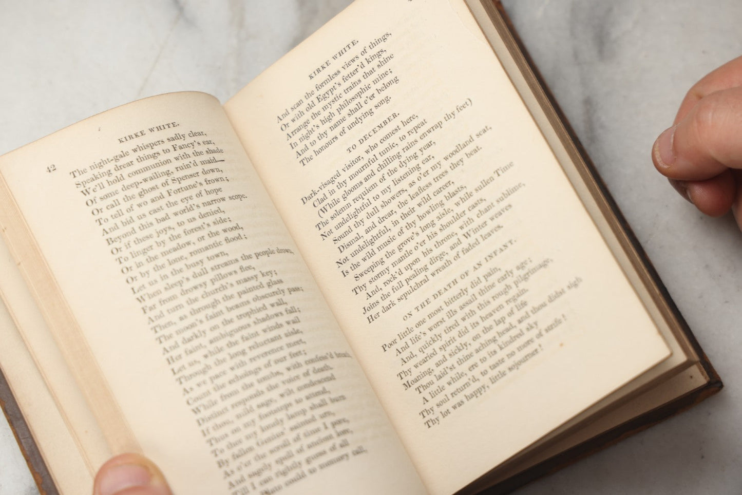 Lot 292 - "The Beauties Of Kirke White, Consisting Of Selections From His Poetry And Prose" Antique Poetry Book By Alfred Howard, Esq., Published By R. Griffin And Co., Glasgow And London, Undated