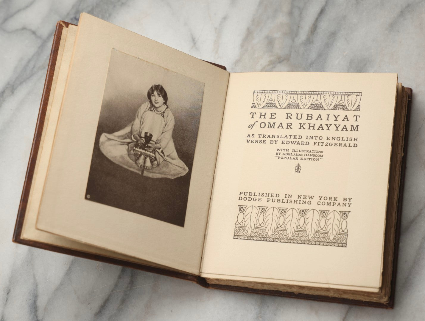 Lot 293 - "The Rubaiyat Of Omar Khayyam" Antique Illustrated Poetry Book Translated By Edward Fitzgerald, Illustrated By Adelaide Hanscom, Published By Dodge Publishing Company, New York, 1914