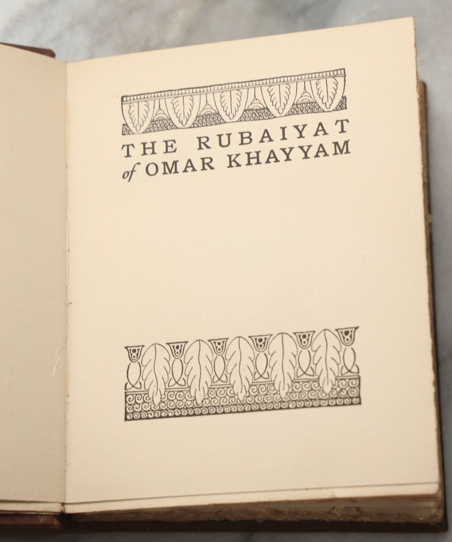 Lot 293 - "The Rubaiyat Of Omar Khayyam" Antique Illustrated Poetry Book Translated By Edward Fitzgerald, Illustrated By Adelaide Hanscom, Published By Dodge Publishing Company, New York, 1914