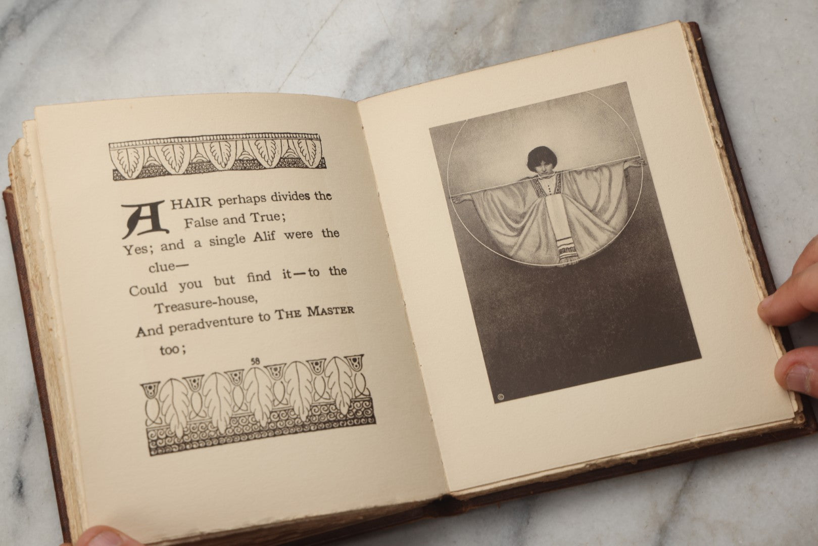 Lot 293 - "The Rubaiyat Of Omar Khayyam" Antique Illustrated Poetry Book Translated By Edward Fitzgerald, Illustrated By Adelaide Hanscom, Published By Dodge Publishing Company, New York, 1914