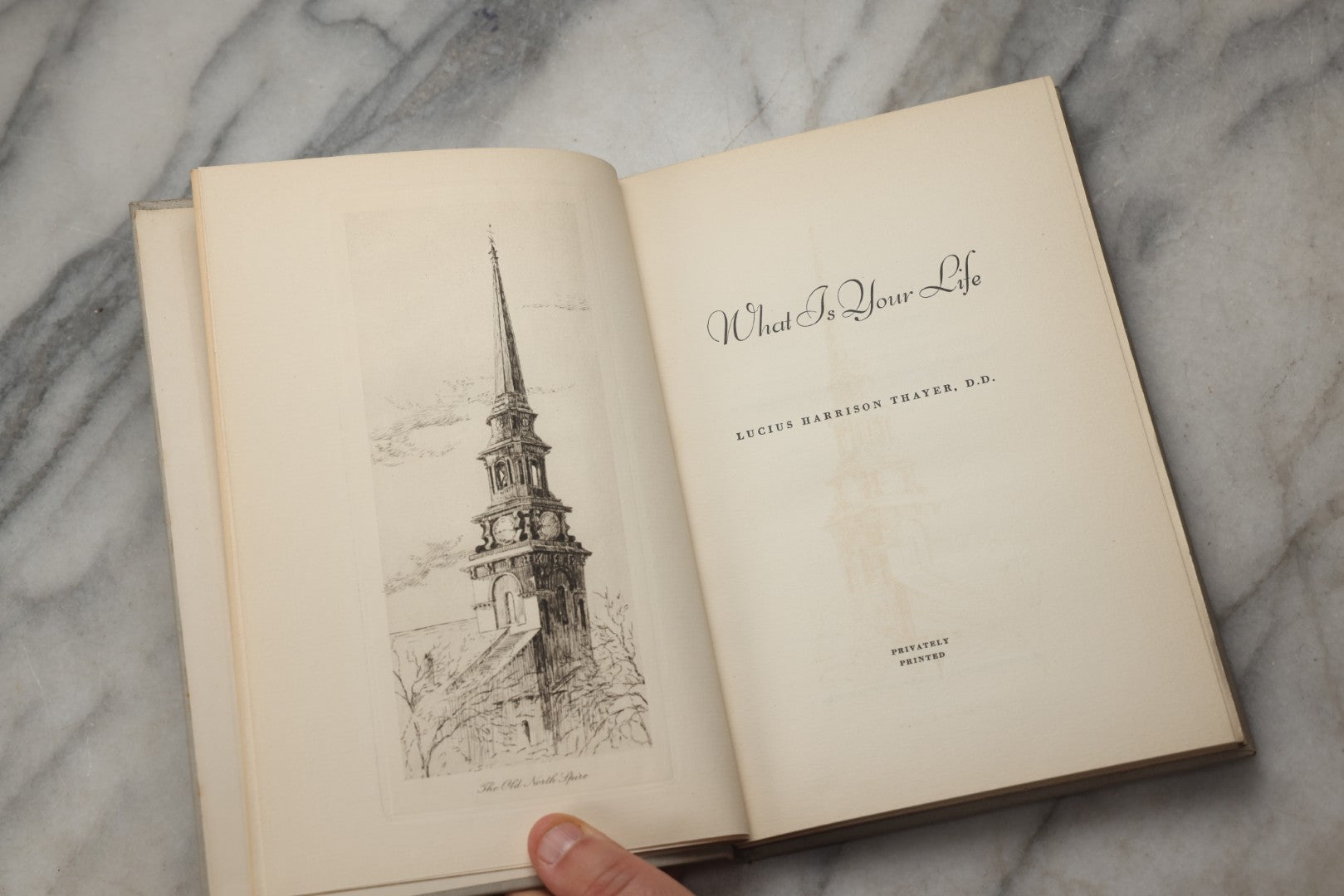 Lot 294 - "What Is Your Life?" Vintage Religious Poetry Book By Lucius Harrison Thayer, Published Privately, Copyright 1933 By Helen R. Thayer