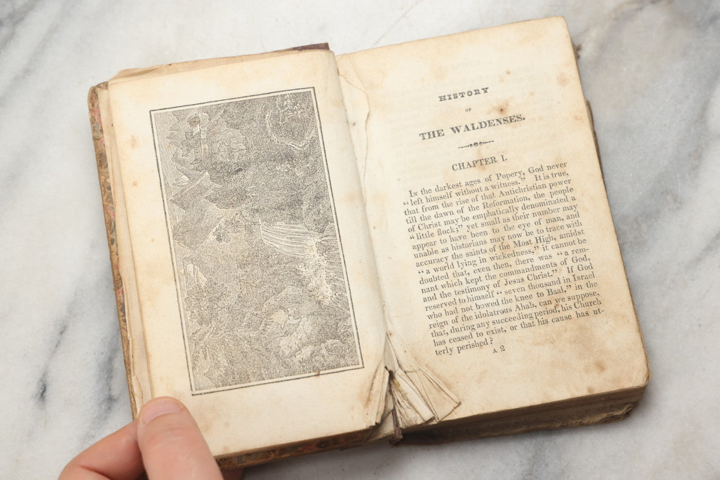 Lot 295 - "History Of The Waldenses" Antique Religious History Book, Undated, Circa 1846