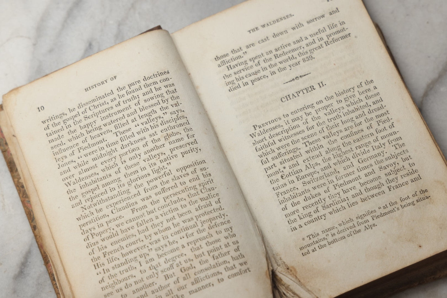 Lot 295 - "History Of The Waldenses" Antique Religious History Book, Undated, Circa 1846