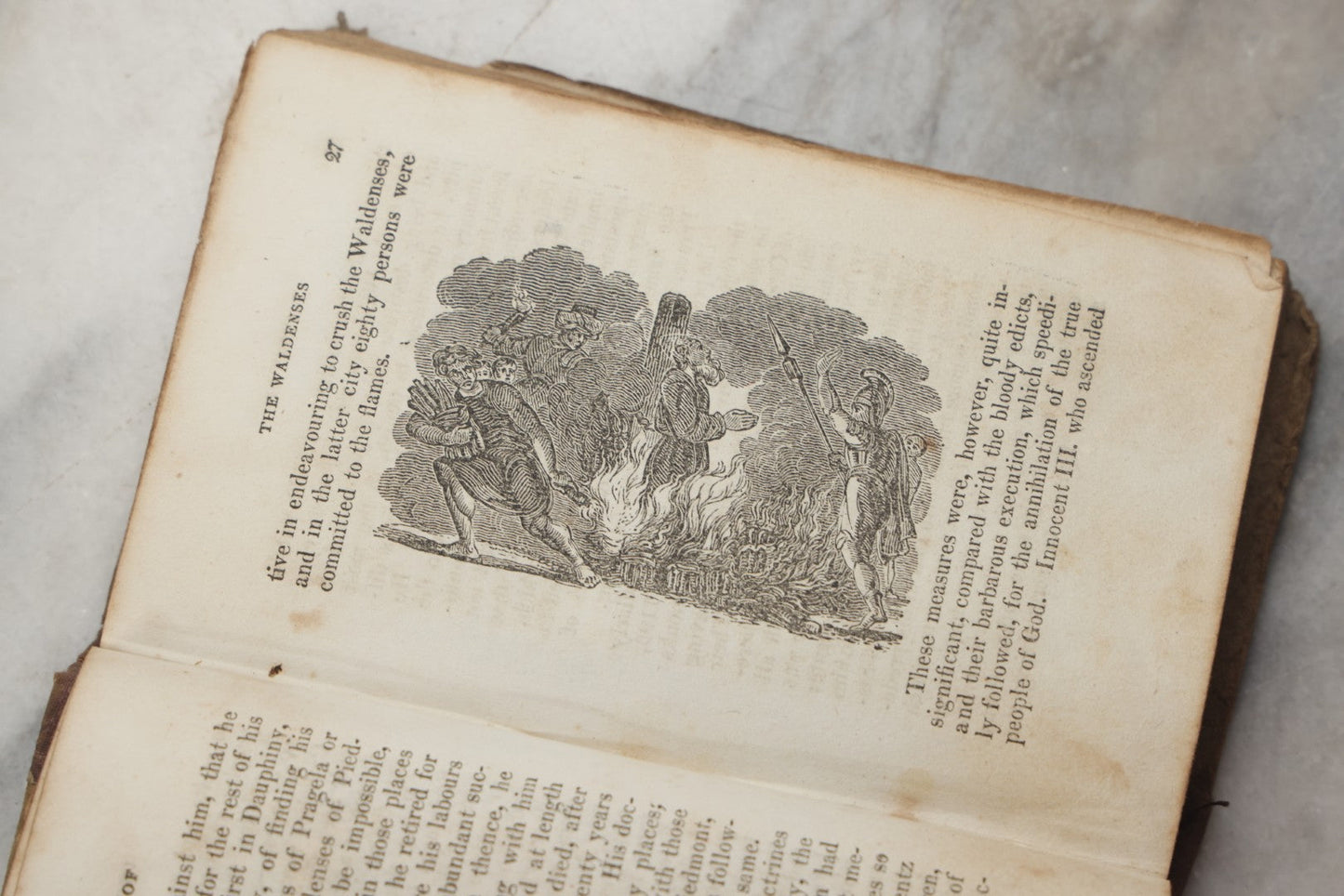 Lot 295 - "History Of The Waldenses" Antique Religious History Book, Undated, Circa 1846