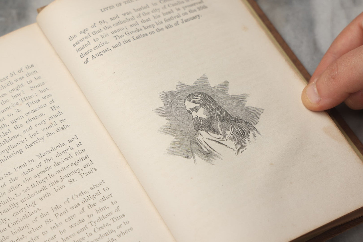 Lot 296 - "The Life Of Christ And His Apostles" Antique Religious Book By Rev. John Fleetwood, D.D., With Introduction By Prof. S. Seager, Published By Miller, Orton & Co., New York, 1858