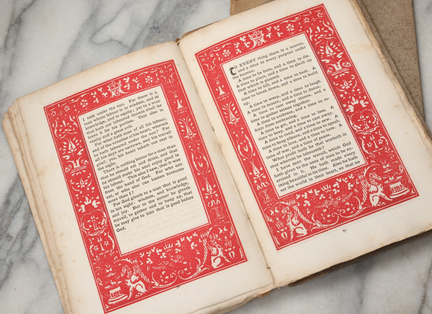 Lot 297 - "The Journal Of Koheleth: Being A Reprint Of The Book Of Ecclesiastes With An Essay By Elbert Hubbard" Antique Limited Edition Book, Roycroft Printing Shop, 1896, Note Front Cover Detached
