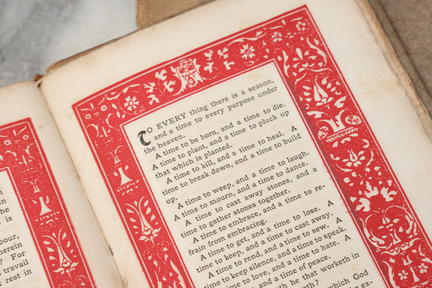 Lot 297 - "The Journal Of Koheleth: Being A Reprint Of The Book Of Ecclesiastes With An Essay By Elbert Hubbard" Antique Limited Edition Book, Roycroft Printing Shop, 1896, Note Front Cover Detached