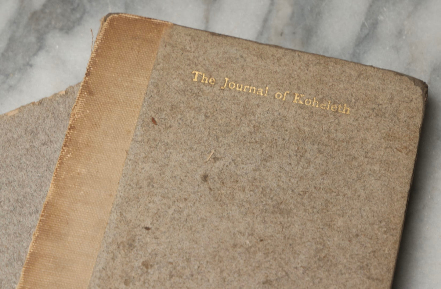 Lot 297 - "The Journal Of Koheleth: Being A Reprint Of The Book Of Ecclesiastes With An Essay By Elbert Hubbard" Antique Limited Edition Book, Roycroft Printing Shop, 1896, Note Front Cover Detached