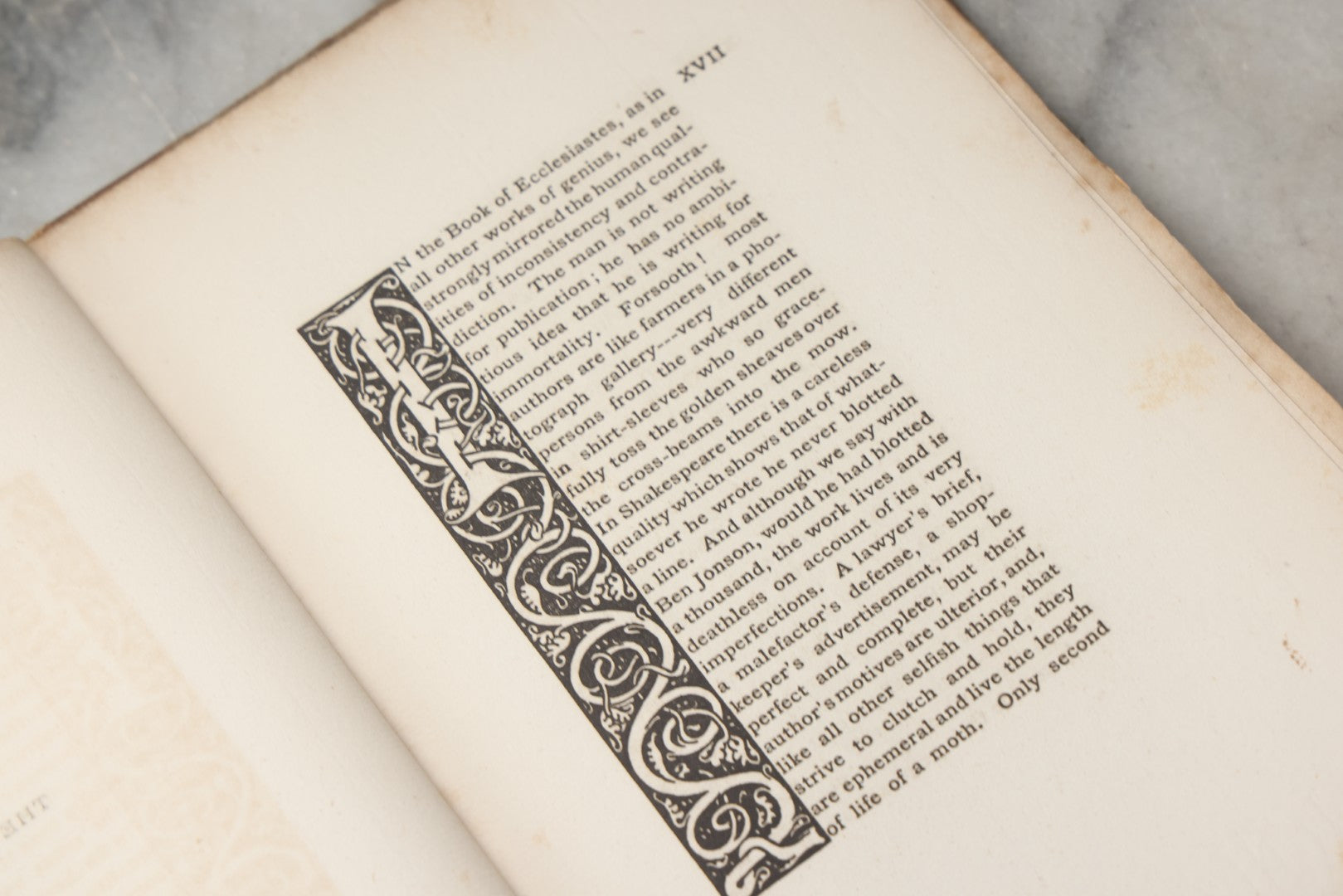 Lot 297 - "The Journal Of Koheleth: Being A Reprint Of The Book Of Ecclesiastes With An Essay By Elbert Hubbard" Antique Limited Edition Book, Roycroft Printing Shop, 1896, Note Front Cover Detached