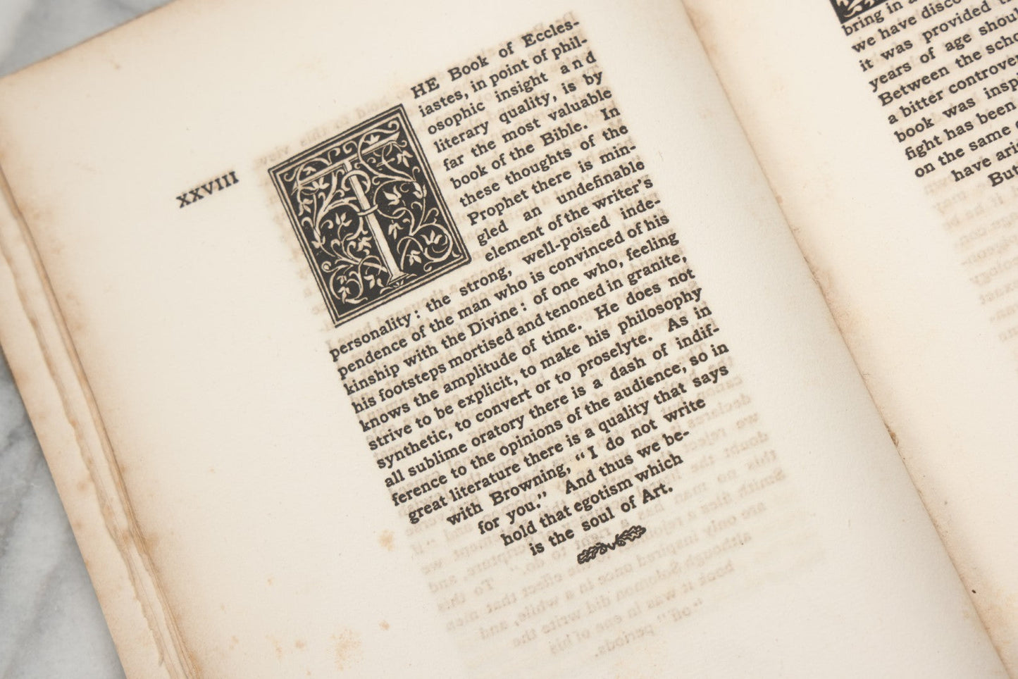 Lot 297 - "The Journal Of Koheleth: Being A Reprint Of The Book Of Ecclesiastes With An Essay By Elbert Hubbard" Antique Limited Edition Book, Roycroft Printing Shop, 1896, Note Front Cover Detached