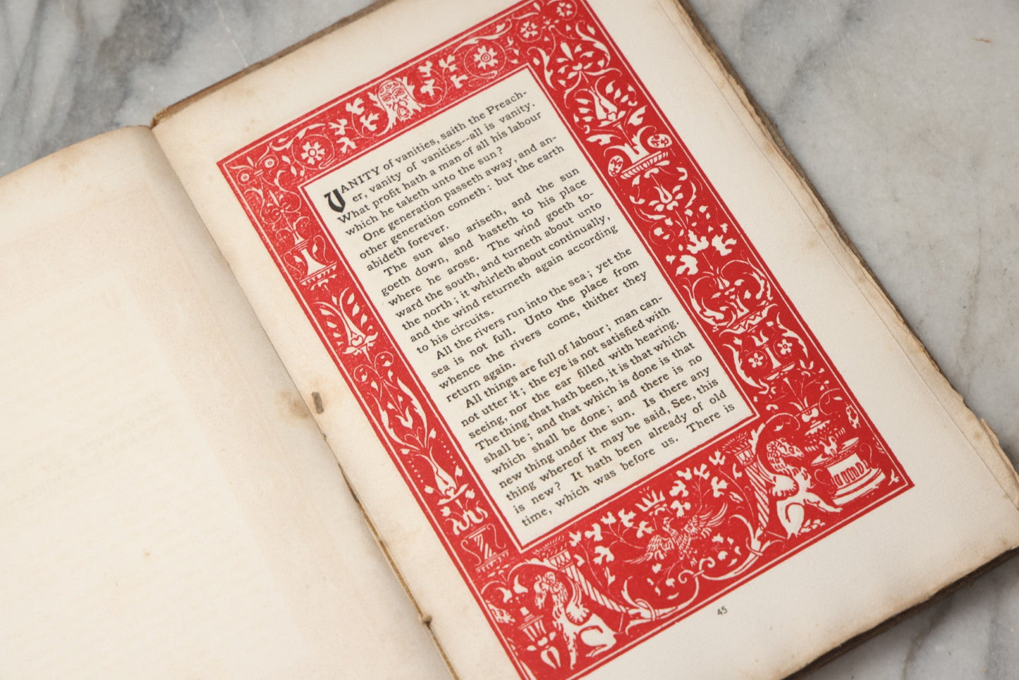 Lot 297 - "The Journal Of Koheleth: Being A Reprint Of The Book Of Ecclesiastes With An Essay By Elbert Hubbard" Antique Limited Edition Book, Roycroft Printing Shop, 1896, Note Front Cover Detached